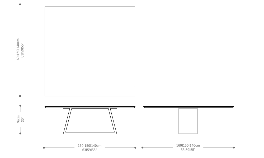 Image of the complete dimensions of the product
